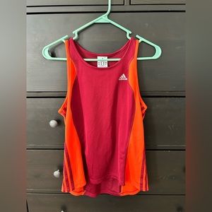 Adidas Top- Orange and Maroon